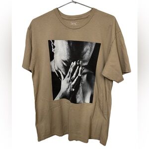 High End 2Pac Shakur Tan Shoe Palace Heavyweight Rap Streetwear Men’s L T-Shirt